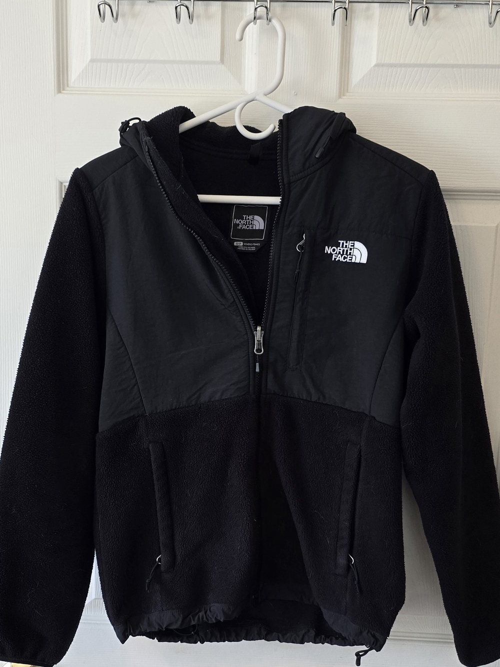The North Face Black Fleece Jacket with Hood Women's